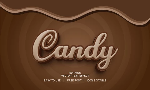 EPS Effetto testo caramella