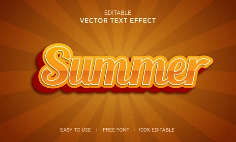 EPS Effet de texte estival