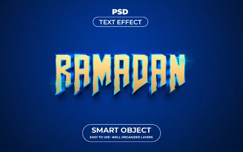 PSD Ramadan Text Effect