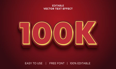 EPS 100K Text Effect