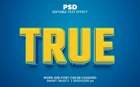 PSD Efeito de texto real