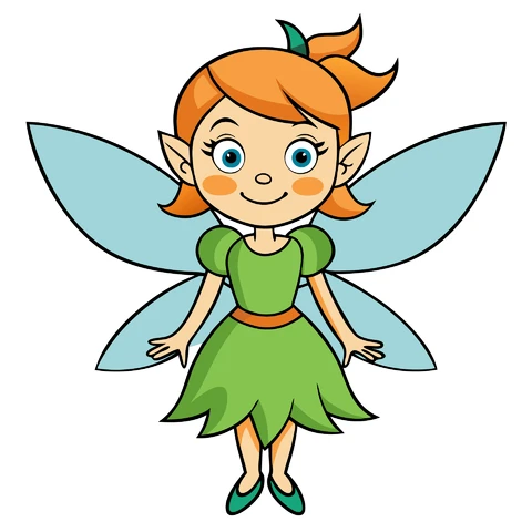 AI,JPG Cartoon Fairy Character Illustration