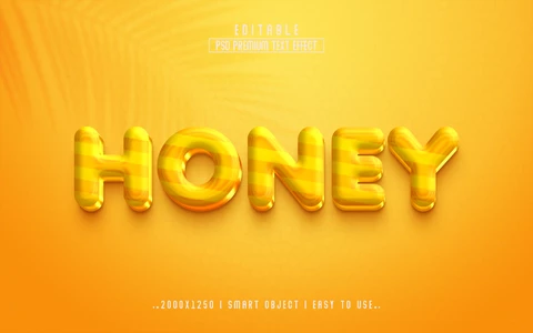 PSD Honey Text Effect