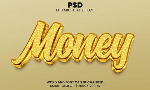 PSD Effet de texte sur l'argent