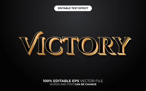AI Victory Text Effect