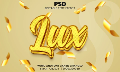 PSD Lux Text Effect