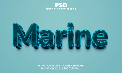 PSD Efekt tekstu morskiego