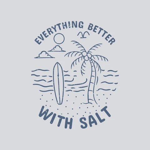EPS,JPG Vintage Beach Illustration Design