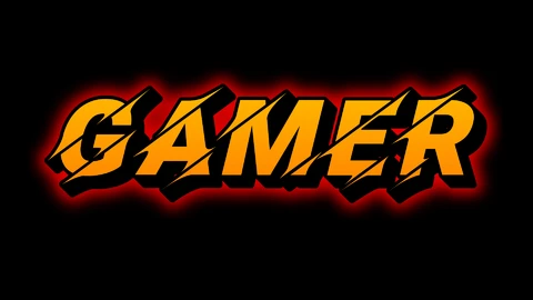 AI,EPS Effet de texte Gamer