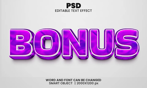 PSD Efeito de texto bônus