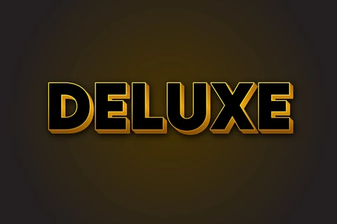 AI,EPS Style de texte de police de luxe noir