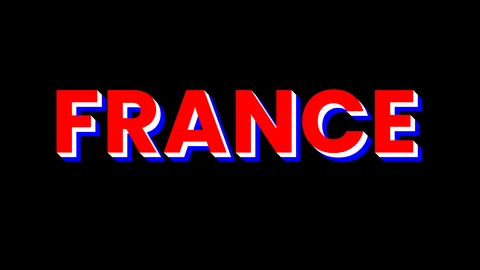 AI,EPS Effet de texte aux couleurs du drapeau français patriotique