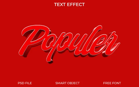 PSD Efecto de texto de guión brillante