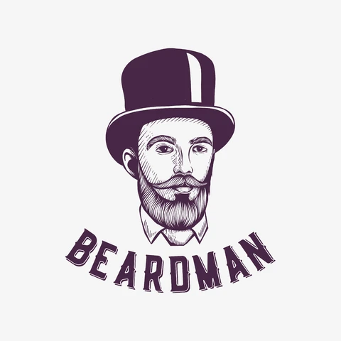 EPS,JPG Vintage Illustration of a Bearded Man