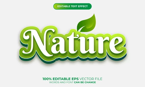 AI Nature Text Effect