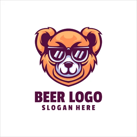EPS,JPG Playful Mascot Logo Design for Beer Brand