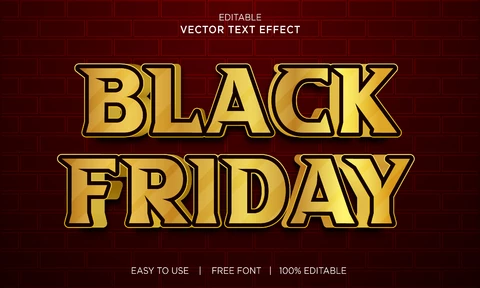 EPS Black Friday Text Effect