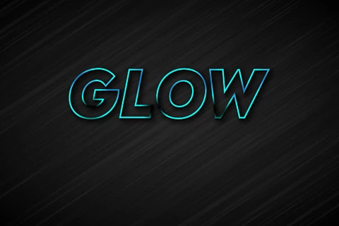 AI,EPS Effet de texte lumineux