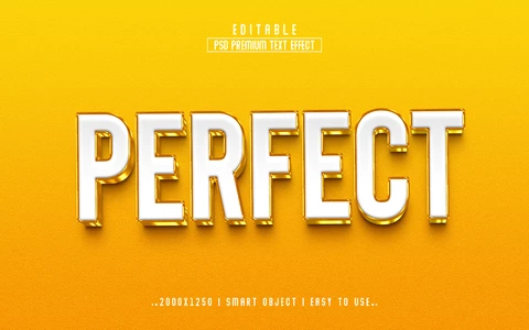 PSD Efeito de texto perfeito
