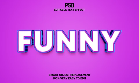 PSD Divertido efecto de texto