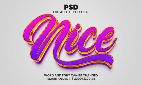 PSD Nice Sunset Text Effect