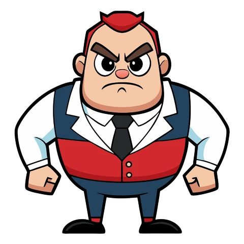AI,JPG Ilustração de personagem de desenho animado