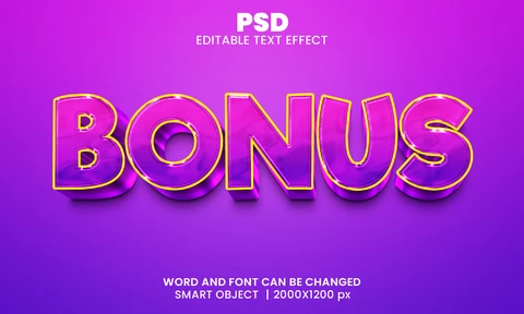 PSD Efeito de texto bônus