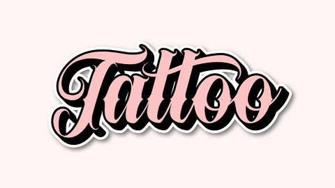 AI,EPS Lettering Tattoo