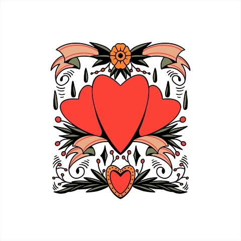 EPS,AI,JPG Conjunto completo de amor