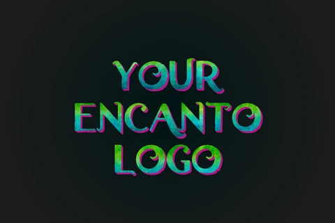 AI,EPS Logotipo do desenho animado Encanto