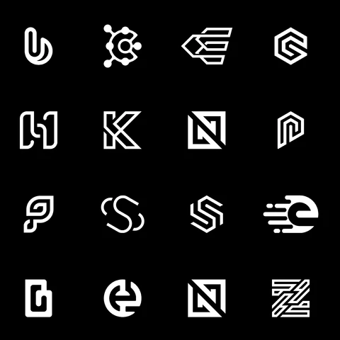 EPS,JPG Colección de logotipos minimalistas