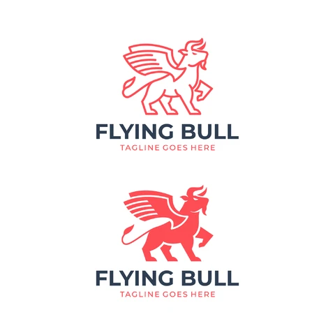 EPS,JPG Minimalist Logo with Mythical Creature