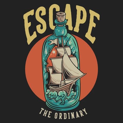 EPS,JPG Vintage Illustration with Nautical Theme