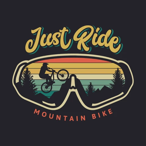 EPS,JPG Grafica retrò per mountain bike