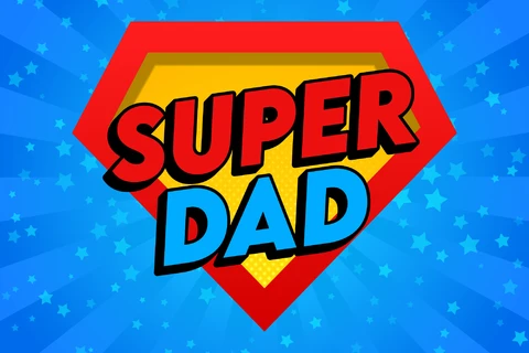 AI,EPS Superman Dad Text