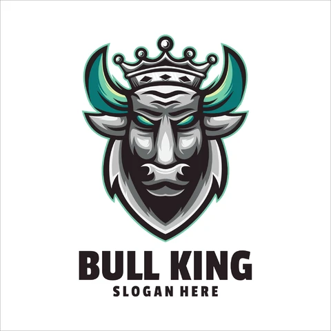 EPS,JPG Mascot Logo Design with Bull Theme