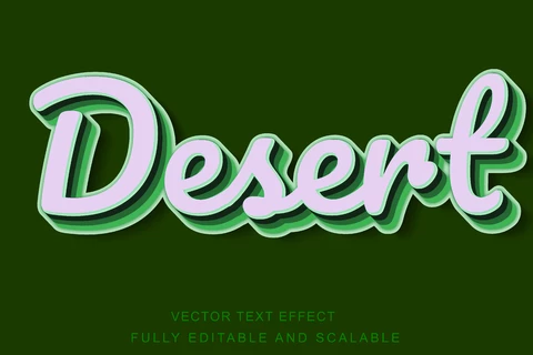 EPS Efeito de estilo de fonte Desert vintage surfin
