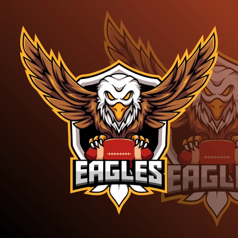 EPS,JPG Eagle Mascot Logo Design