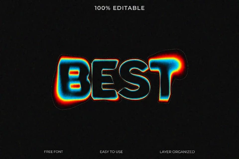 PSD Best Font Style Text Effect