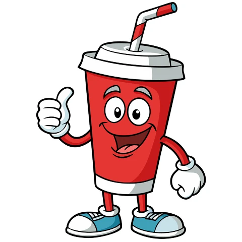 AI,JPG Cartoon Character Beverage Mascot Design