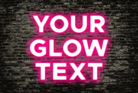 AI,EPS Texto rosa brillante