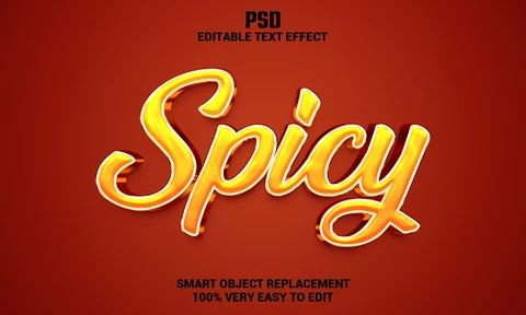 PSD Spicy Text Effect