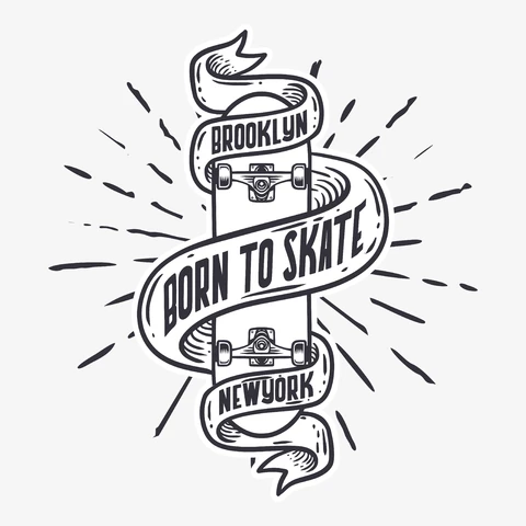 EPS,JPG Vintage Skateboard Badge Design