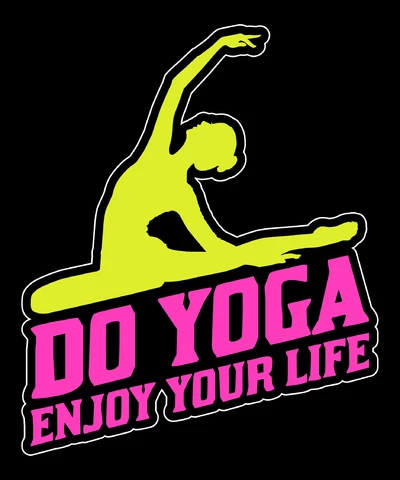 PNG,AI,EPS Do Yoga Enjoy Your Life