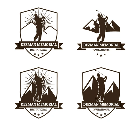 EPS,JPG Vintage Golf Tournament Badge Collection