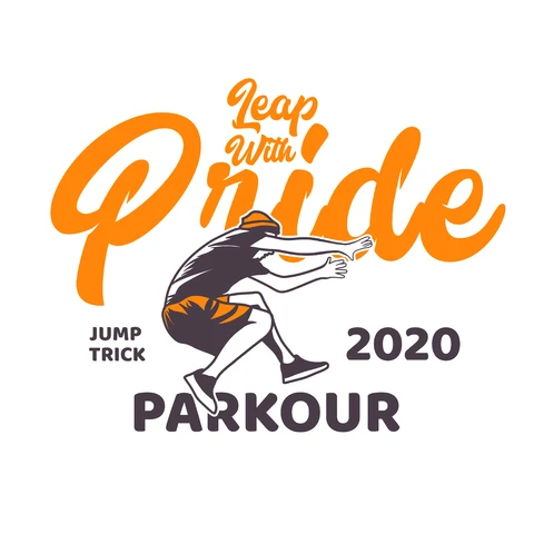 EPS,JPG Sporty Retro Typography for Parkour Event