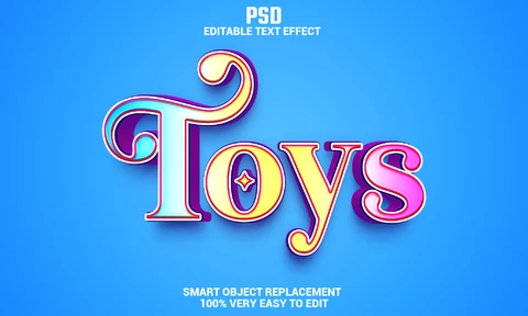 PSD Toys Text Effect
