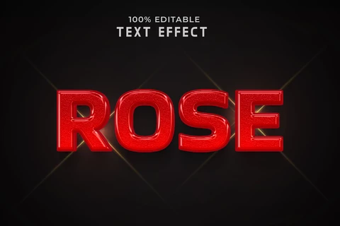 PSD Efecto de texto rosa
