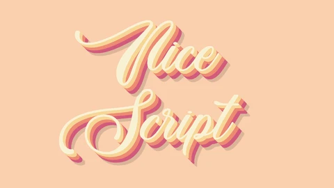 EPS,AI Efeito de texto 3d de script bonito em camadas