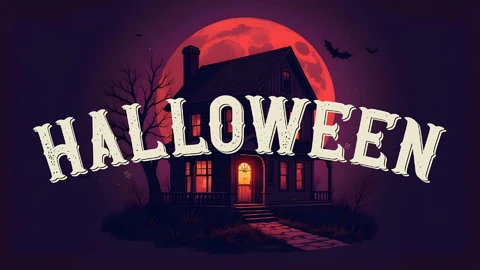 AI,EPS Efecto de texto de Halloween